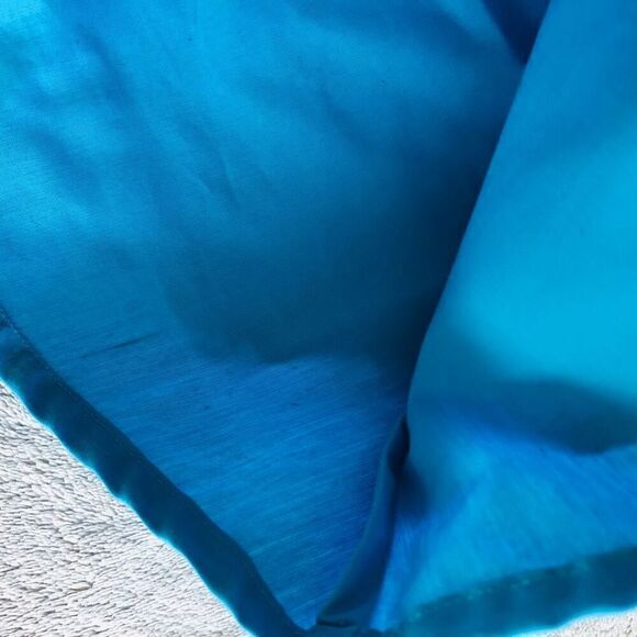 NWOT Gracie Day Little Girl’s Blue Floral Tank Button Tie Dress - Picture 5 of 8